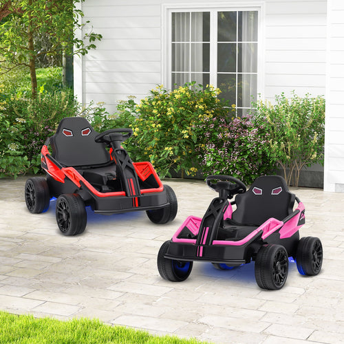 12V Ride on Car Electric UTV with Remote and Music for Big Kids-Pink
